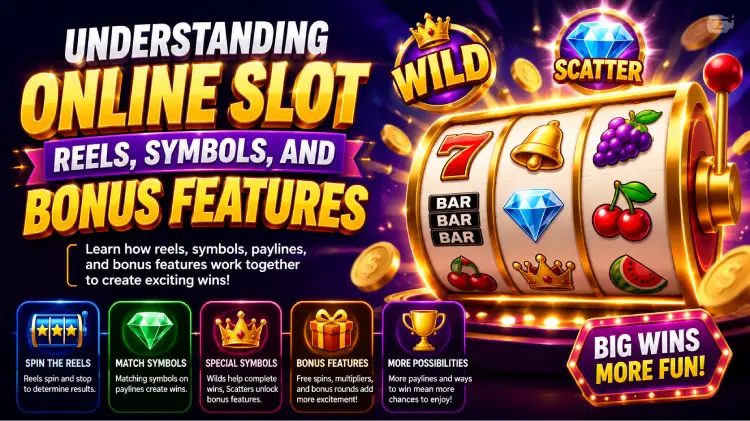 Understanding Online Slot Reels, Symbols, And Bonus Features
